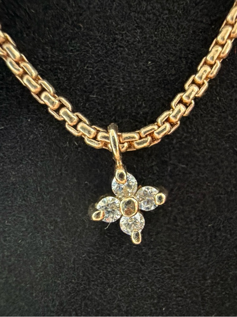 Zoe Chicco Four Prong Diamond Necklace 14k Yellow Gold Zoe Chicco Gold Choker — image 3 of 8
